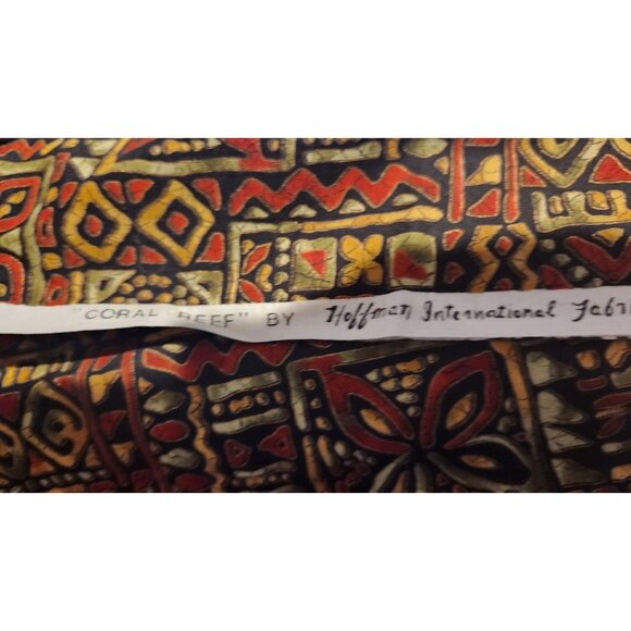 Material Cotton Coral Reef 36 x 45 Screen Print Hoffman International Fabrics Ge - Picture 10 of 16